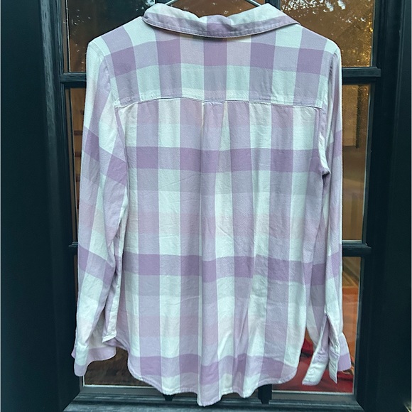 LOFT plaid blouse - Picture 4 of 4